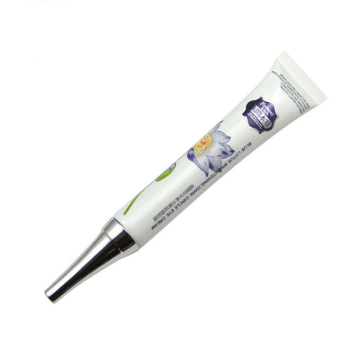 15ml 20ml 30ml custom squeeze soft sample Plastic Long Nozzle Eye Serum cream cosmetic Tube with plating lid